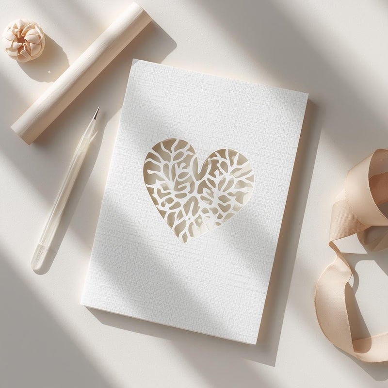 Syntego 10 Sheets A4 Card Stock White Linen Silkweave Textured Matt 250gsm - Image 2